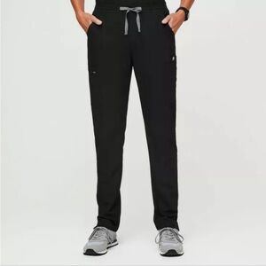 Figs Yola Skinny Scrub Pants Black Small